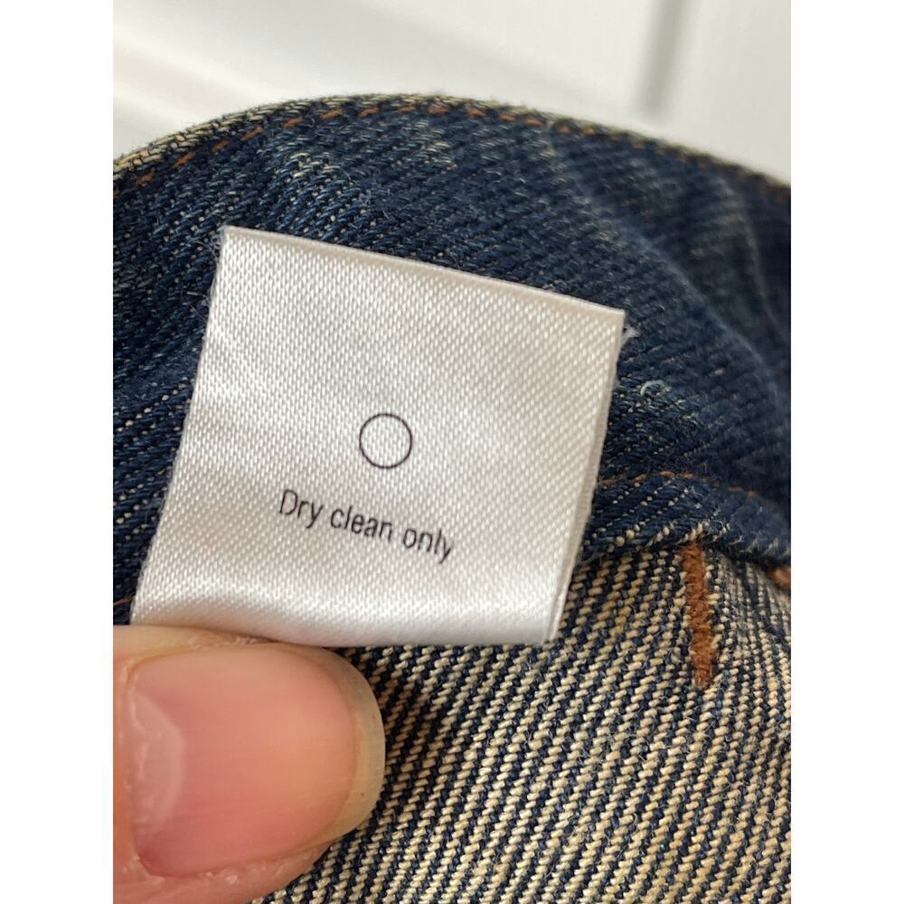 Jill Stuart Dark Blue Denim Wide Leg Jeans Women's Size 10 - Picture 6 of 6